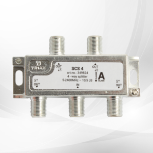 TRIAX 4 Way Splitter 5-2400 Mhz, Through Power Outputs to Input