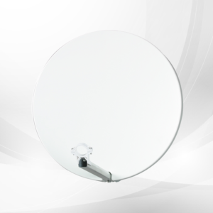 TRIAX DAP 610 60cm Fibre Glass Satellite Dish – Single Box, RAL1013 Oyster White, Pole Mount, Fibre Glass Reflector