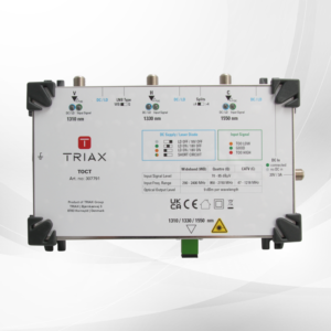 TRIAX TOCT Optical Combined Transmitter with AGC (Satellite + Terrestrial)