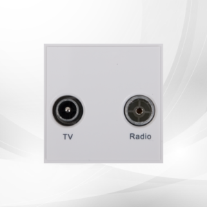 TRIAX TV/Radio White 50 x 50mm